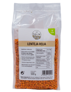 LENTEJA  ROJA 500 GR.