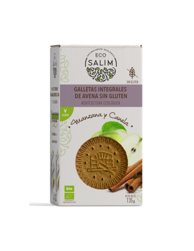 GALLETAS AVENA SIN GLUTEN MANZANA &...